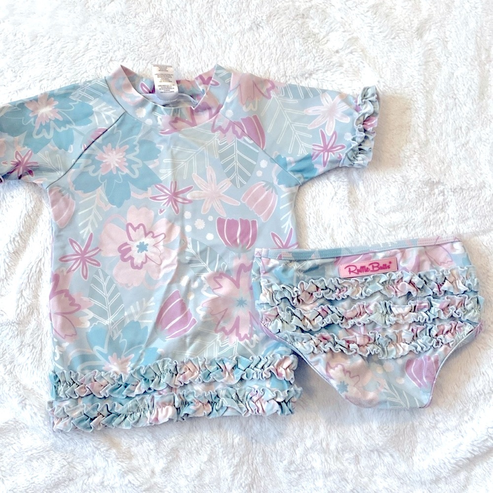 Ruffle Butts Girls Swim Set